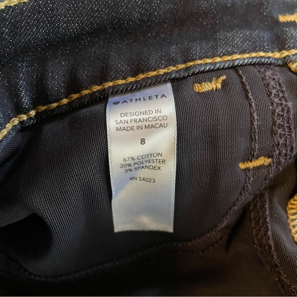 Athleta Sculptek Ultra Skinny Midnight Jean Color: Dark Wash - Picture 6 of 7